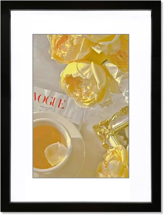 14X18 Frame Black Picture Frame-1Pcs, Display 10X14 Inch Photos with Mat or 14X18 Inch Print without Mat, Home Wall Decor